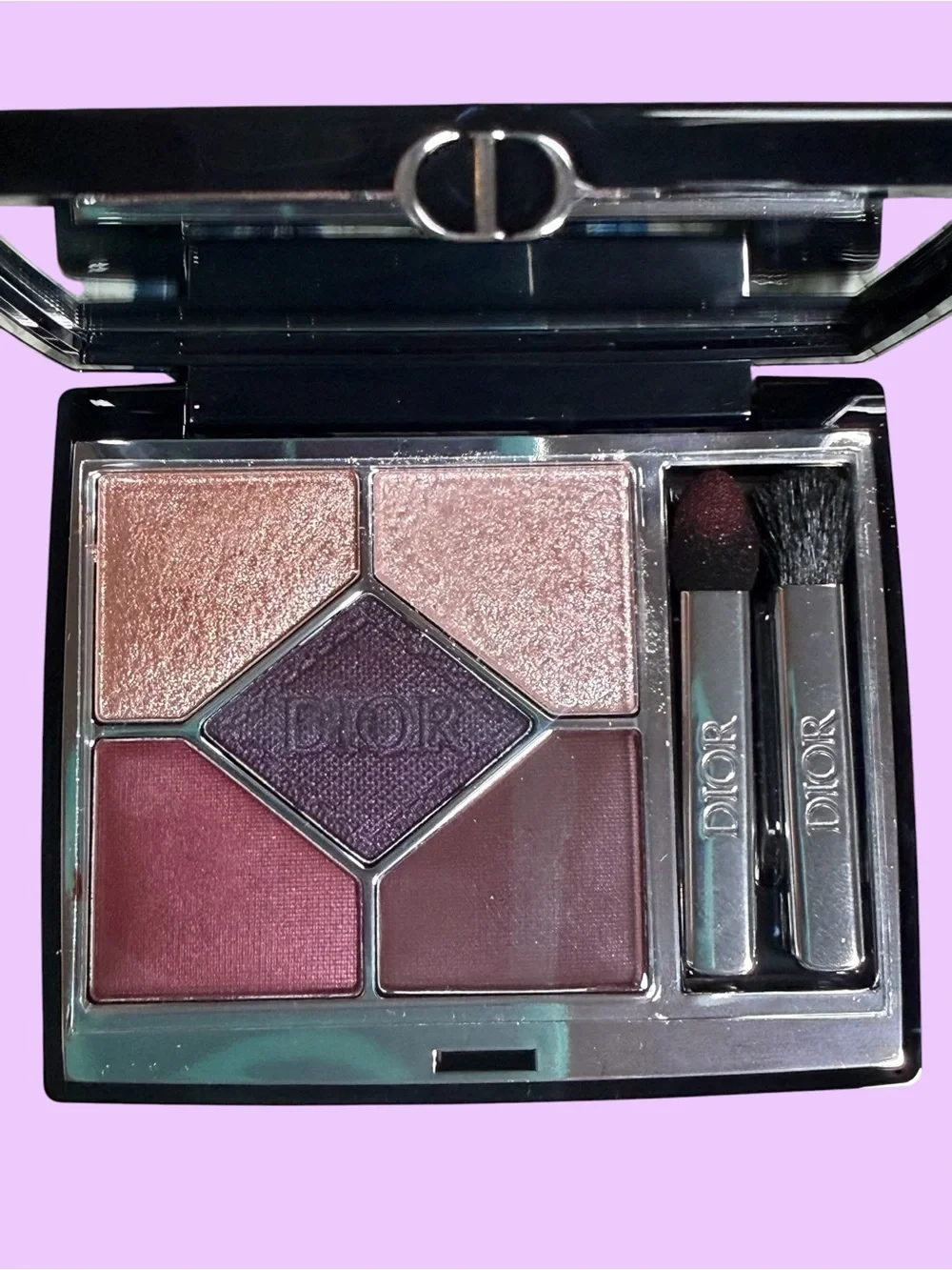 Diorshow 5-Color Eyeshadow Palette - plum & champagne Shades in DENIM
